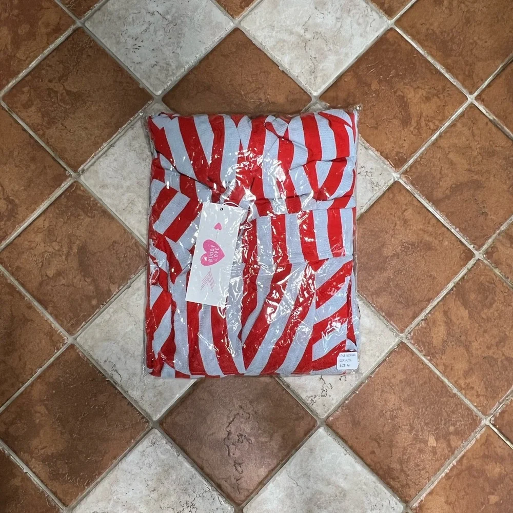 Buddy Love Georgia Ruffled Tiered Sleeveless High-Low Dress-Nautical - Picture 7 of 8